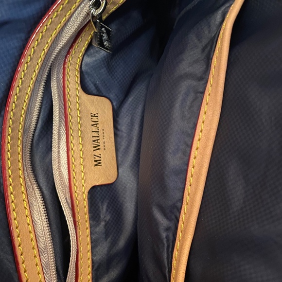 MZ WALLACE SMALL METRO CAMERA BAG CROSSBODY / SHOULDER DAWN BLUE NYLON - Picture 9 of 14